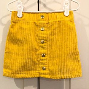 Isaac Mizrahi Kids Collection | Yellow Corduroy Skirt
